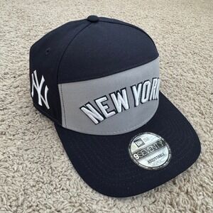 New York Yankees Hat New Era 9Seventy Snapback Navy Gray Arch Logo Cooling Cap